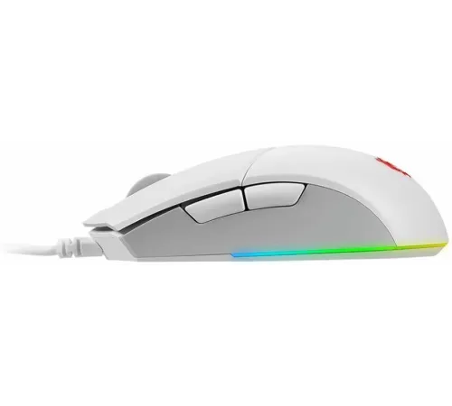 Мышь проводная Gaming Mouse MSI Clutch GM11, Wired, DPI 5000, symmetrical design, RGB lighting, White (S12-0401970-CLA)