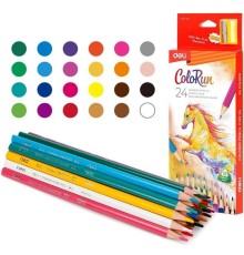 Набор карандашей цв. Deli EC132-24 ColoRun трехгран. 24цв.