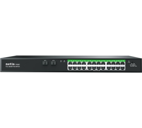 Коммутатор 24PORT 10/1000M POE 2 SFP COMBO P124GC NETIS
