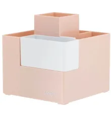 Подставка Deli EZ072PINK Linfini 6отд. для письменных принадлежностей 120x120x123мм розовый