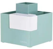 Подставка Deli EZ072GREEN Linfini 6отд. для письменных принадлежностей 120x120x123мм зеленый