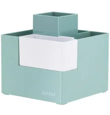 Подставка Deli EZ072GREEN Linfini 6отд. для письменных принадлежностей 120x120x123мм зеленый