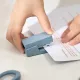Степлер мини Deli ENS083BLUE ENS083 Linfini N10 24/6 (15листов) синий 15скоб металл/пластик блистер