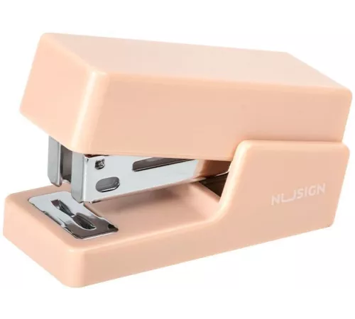 Степлер мини Deli ENS083PINK ENS083 Linfini N10 24/6 (15листов) розовый 15скоб металл/пластик блистер