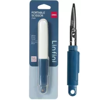 Ножницы Deli EZ508BLUE EZ508 Linfini бытовые 125мм ручки пластиковые сталь синий блистер