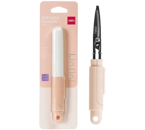 Ножницы Deli EZ508PINK EZ508 Linfini портативные 125мм ручки пластиковые сталь розовый блистер Ножницы Deli EZ508PINK EZ508 Linfini портативные 125мм ручки пластиковые сталь розовый блистер