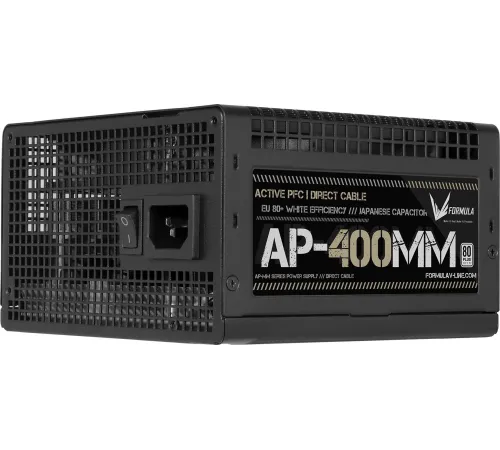 Блок питания Formula ATX 400W AP-400ММ 80 PLUS WHITE (20+4pin) APFC 120mm fan 6xSATA RTL Блок питания Formula ATX 400W AP-400ММ 80 PLUS WHITE (20+4pin) APFC 120mm fan 6xSATA RTL