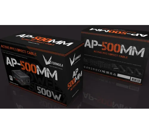 Блок питания Formula ATX 500W AP-500ММ 80 PLUS WHITE (20+4pin) APFC 120mm fan 6xSATA RTL Блок питания Formula ATX 500W AP-500ММ 80 PLUS WHITE (20+4pin) APFC 120mm fan 6xSATA RTL