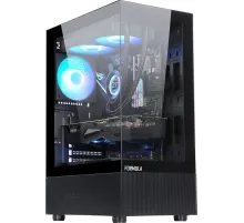 Корпус Formula Crystal Z1 PLUS черный без БП ATX 3x120mm 2xUSB2.0 1xUSB3.0 1xUSB3.1 audio bott PSU