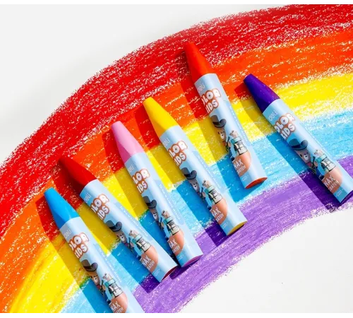 Восковые мелки Deli EC221-12 трехгр. 12цв. (12шт) дл.75мм д.11мм картон.кор./европод.