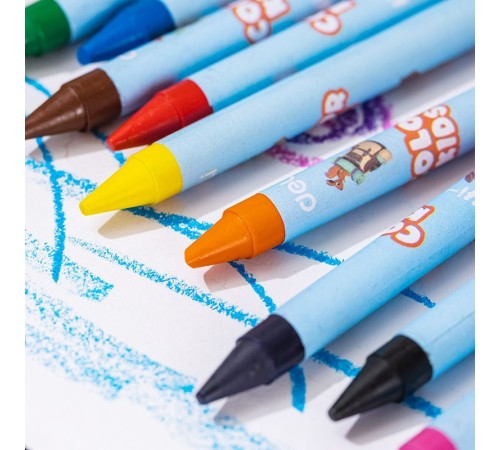 Восковые мелки Deli EC225-10 Color Kids кругл. 10цв. дл.90мм д.8мм