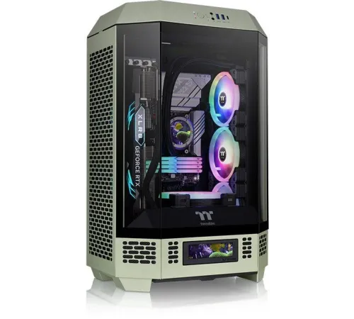 Корпус Thermaltake The Tower 300 Matcha Green без БП mATX 11x120mm 5x140mm 2xUSB3.0 1xUSB3.1 audio bott PSU Корпус Thermaltake The Tower 300 Matcha Green без БП mATX 11x120mm 5x140mm 2xUSB3.0 1xUSB3.1 audio bott PSU