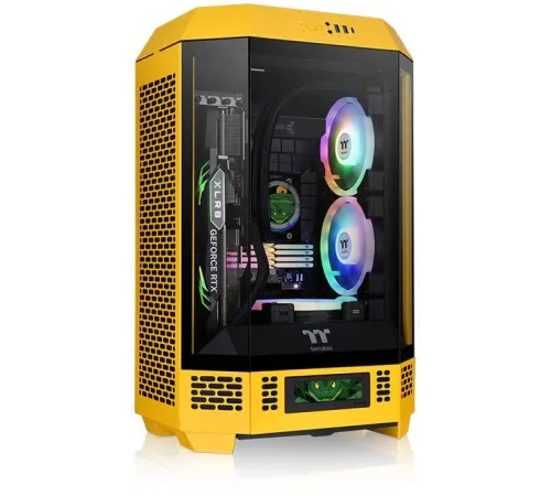 Корпус Thermaltake The Tower 300 Bumblebee желтый без БП mATX 11x120mm 5x140mm 2xUSB3.0 1xUSB3.1 audio bott PSU Корпус Thermaltake The Tower 300 Bumblebee желтый без БП mATX 11x120mm 5x140mm 2xUSB3.0 1xUSB3.1 audio bott PSU