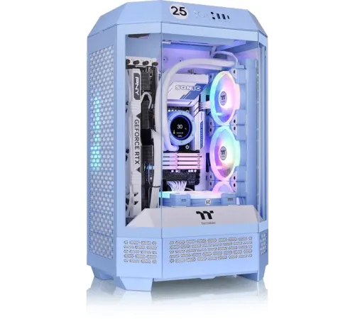 Корпус Thermaltake The Tower 300 Hydrangea без БП mATX 11x120mm 5x140mm 2xUSB3.0 1xUSB3.1 audio bott PSU Корпус Thermaltake The Tower 300 Hydrangea без БП mATX 11x120mm 5x140mm 2xUSB3.0 1xUSB3.1 audio bott PSU