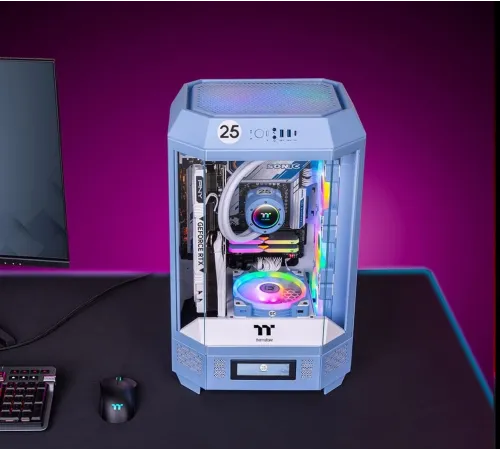 Корпус Thermaltake The Tower 300 Hydrangea без БП mATX 11x120mm 5x140mm 2xUSB3.0 1xUSB3.1 audio bott PSU Корпус Thermaltake The Tower 300 Hydrangea без БП mATX 11x120mm 5x140mm 2xUSB3.0 1xUSB3.1 audio bott PSU