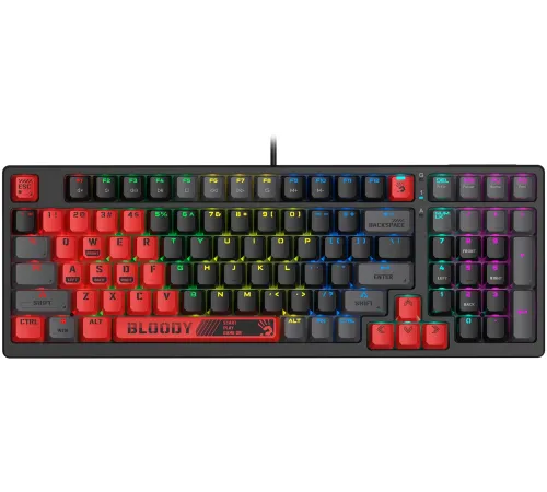 Клавиатура A4Tech Bloody S98 Sports Red BLMS Plus механическая красный/черный USB for gamer LED (S98 SPORTS RED BLMS RED PLUS) Клавиатура A4Tech Bloody S98 Sports Red BLMS Plus механическая красный/черный USB for gamer LED (S98 SPORTS RED BLMS RED PLUS)