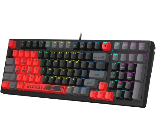 Клавиатура A4Tech Bloody S98 Sports Red BLMS Plus механическая красный/черный USB for gamer LED (S98 SPORTS RED BLMS RED PLUS) Клавиатура A4Tech Bloody S98 Sports Red BLMS Plus механическая красный/черный USB for gamer LED (S98 SPORTS RED BLMS RED PLUS)