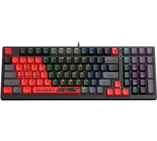 Клавиатура A4Tech Bloody S98 Sports Red BLMS Plus механическая красный/черный USB for gamer LED (S98 SPORTS RED BLMS RED PLUS) Клавиатура A4Tech Bloody S98 Sports Red BLMS Plus механическая красный/черный USB for gamer LED (S98 SPORTS RED BLMS RED PLUS)