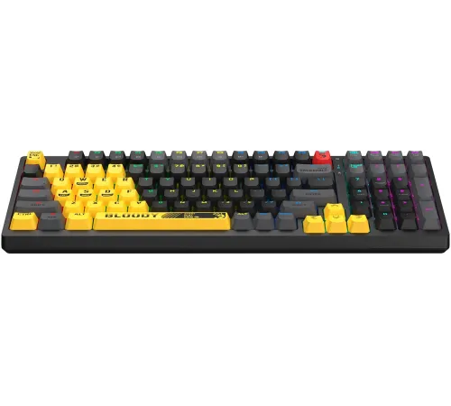 Клавиатура A4Tech Bloody S98 Sports Lime BLMS Plus механическая желтый/серый USB for gamer LED (S98 SPORTS LIME BLMS RED PLUS) Клавиатура A4Tech Bloody S98 Sports Lime BLMS Plus механическая желтый/серый USB for gamer LED (S98 SPORTS LIME BLMS RED PLUS)