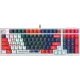 Клавиатура A4Tech Bloody S98 Sports Navy BLMS Plus механическая синий/белый USB for gamer LED (S98 SPORTS NAVY BLMS RED PLUS)