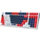 Клавиатура A4Tech Bloody S98 Sports Navy BLMS Plus механическая синий/белый USB for gamer LED (S98 SPORTS NAVY BLMS RED PLUS)