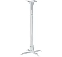 Кронштейн для проектора Buro PR04-100W белый макс.20кг потолочный поворот и наклон