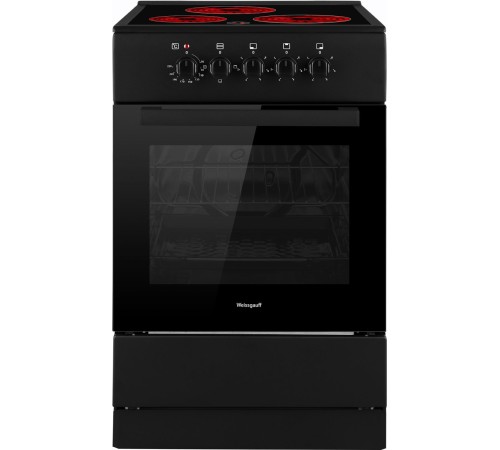 Плита Электрическая Weissgauff WES E2V05 B черный стеклокерамика (без крышки)