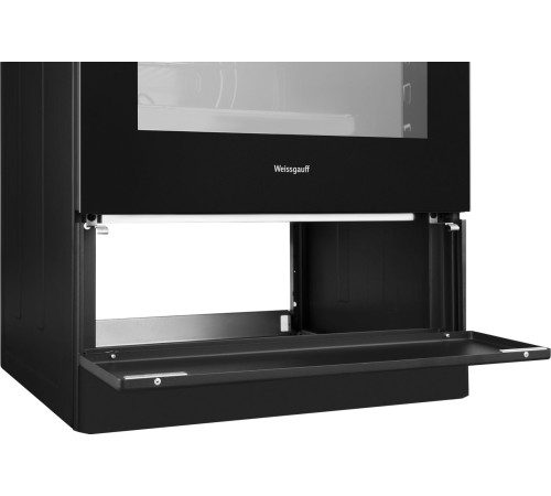 Плита Электрическая Weissgauff WES E2V05 B черный стеклокерамика (без крышки)