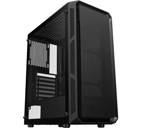 Корпус Оклик OCC-MD301 черный без БП ATX 6x120mm 2xUSB2.0 1xUSB3.0 audio bott PSU