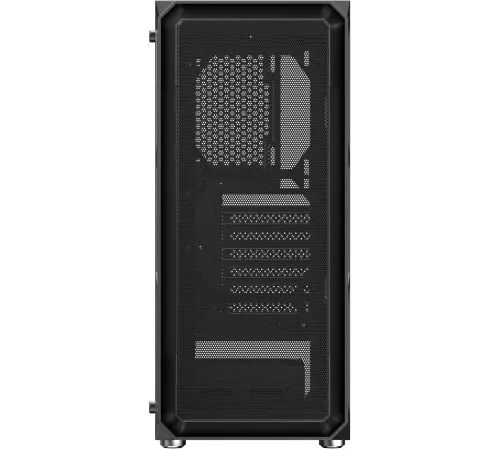Корпус Оклик OCC-MD301 черный без БП ATX 6x120mm 2xUSB2.0 1xUSB3.0 audio bott PSU