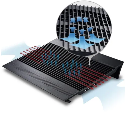 Подставка для ноутбука Deepcool N8 Black 380x278x55мм 3xUSB 2x 140ммFAN 1244г алюминий черный Подставка для ноутбука Deepcool N8 Black 380x278x55мм 3xUSB 2x 140ммFAN 1244г алюминий черный