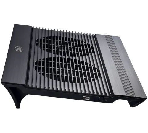 Подставка для ноутбука Deepcool N8 Black 380x278x55мм 3xUSB 2x 140ммFAN 1244г алюминий черный Подставка для ноутбука Deepcool N8 Black 380x278x55мм 3xUSB 2x 140ммFAN 1244г алюминий черный