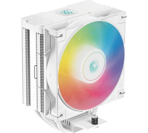 Кулер для процессора DEEPCOOL AG400 DIGITAL WH ARGB LGA1700/1200/115X/AM5/AM4 (9шт/кор, TDP 220W, PWM, ARGB Fan 120mm, 4 тепл. трубки, белый) RET (AG400 DIGITAL WH ARGB) Кулер для процессора DEEPCOOL AG400 DIGITAL WH ARGB LGA1700/1200/115X/AM5/AM4 (9шт/кор, TDP 220W, PWM, ARGB Fan 120mm, 4 тепл. трубки, белый) RET (AG400 DIGITAL WH ARGB)