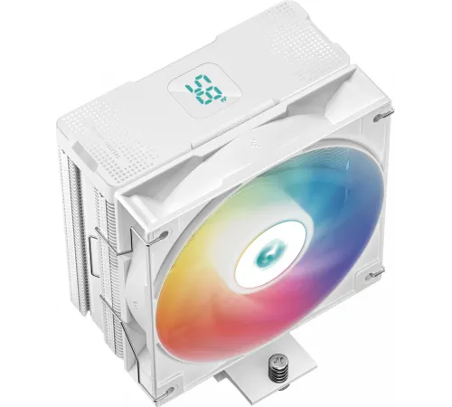 Кулер для процессора DEEPCOOL AG400 DIGITAL WH ARGB LGA1700/1200/115X/AM5/AM4 (9шт/кор, TDP 220W, PWM, ARGB Fan 120mm, 4 тепл. трубки, белый) RET (AG400 DIGITAL WH ARGB) Кулер для процессора DEEPCOOL AG400 DIGITAL WH ARGB LGA1700/1200/115X/AM5/AM4 (9шт/кор, TDP 220W, PWM, ARGB Fan 120mm, 4 тепл. трубки, белый) RET (AG400 DIGITAL WH ARGB)