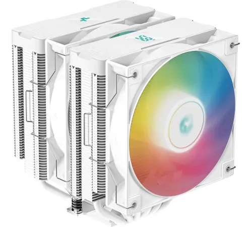 Кулер для процессора DEEPCOOL AG620 DIGITAL WH ARGB LGA1700/1200/115X/AM5/AM4 (8шт/кор, TDP 260W, PWM, DUAL Fan 120mm, 6 тепл. трубок, белый) RET (AG620 DIGITAL WH ARGB) Кулер для процессора DEEPCOOL AG620 DIGITAL WH ARGB LGA1700/1200/115X/AM5/AM4 (8шт/кор, TDP 260W, PWM, DUAL Fan 120mm, 6 тепл. трубок, белый) RET (AG620 DIGITAL WH ARGB)