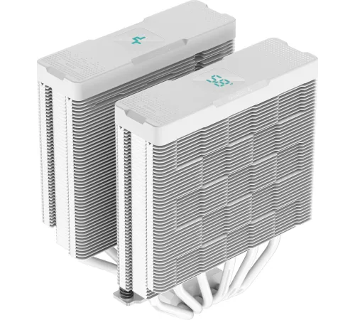 Кулер для процессора DEEPCOOL AG620 DIGITAL WH ARGB LGA1700/1200/115X/AM5/AM4 (8шт/кор, TDP 260W, PWM, DUAL Fan 120mm, 6 тепл. трубок, белый) RET (AG620 DIGITAL WH ARGB) Кулер для процессора DEEPCOOL AG620 DIGITAL WH ARGB LGA1700/1200/115X/AM5/AM4 (8шт/кор, TDP 260W, PWM, DUAL Fan 120mm, 6 тепл. трубок, белый) RET (AG620 DIGITAL WH ARGB)