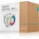 Кулер для процессора DEEPCOOL AG620 DIGITAL WH ARGB LGA1700/1200/115X/AM5/AM4 (8шт/кор, TDP 260W, PWM, DUAL Fan 120mm, 6 тепл. трубок, белый) RET (AG620 DIGITAL WH ARGB)