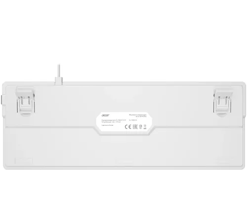 Клавиатура Acer OKW304 механическая белый USB for gamer LED (ZL.KBDCC.01V)