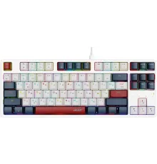 Клавиатура Acer OKW305 механическая белый USB for gamer LED (ZL.KBDCC.01W)