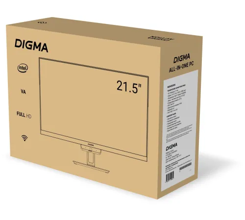 Моноблок Digma Action 21.5" Full HD N95 (1.7) 8Gb SSD256Gb UHDG 600 CR Windows 11 Professional GbitEth WiFi BT 36W клавиатура мышь Cam черный 1920x1080 Моноблок Digma Action 21.5" Full HD N95 (1.7) 8Gb SSD256Gb UHDG 600 CR Windows 11 Professional GbitEth WiFi BT 36W клавиатура мышь Cam черный 1920x1080