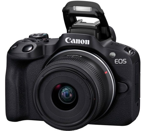 Фотоаппарат Canon EOS R50 черный 24.2Mpix 2.95" 4K WiFi RF-S 18-45mm IS STM LP-E6NH Фотоаппарат Canon EOS R50 черный 24.2Mpix 2.95" 4K WiFi RF-S 18-45mm IS STM LP-E6NH
