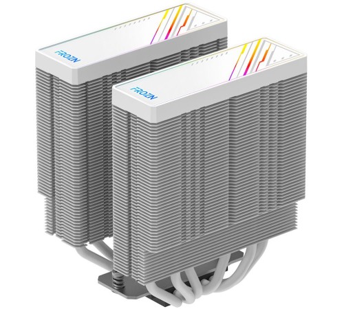 Устройство охлаждения(кулер) ID-Cooling Frozn A620 ARGB Wh Soc-AM5/AM4/1151/1200/2066/1700 4-pin Al+Cu 270W 1200gr LED Ret