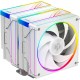 Устройство охлаждения(кулер) ID-Cooling Frozn A620 ARGB Wh Soc-AM5/AM4/1151/1200/2066/1700 4-pin Al+Cu 270W 1200gr LED Ret