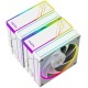 Устройство охлаждения(кулер) ID-Cooling Frozn A620 ARGB Wh Soc-AM5/AM4/1151/1200/2066/1700 4-pin Al+Cu 270W 1200gr LED Ret