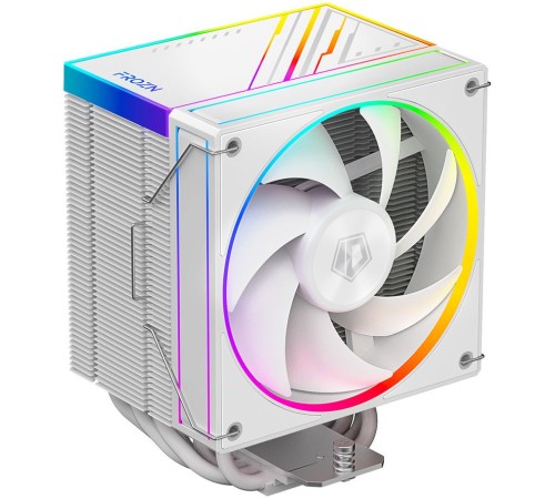 Устройство охлаждения(кулер) ID-Cooling Frozn A610 ARGB Wh Soc-AM5/AM4/1151/1200/2066/1700 4-pin Al+Cu 250W 940gr LED Ret