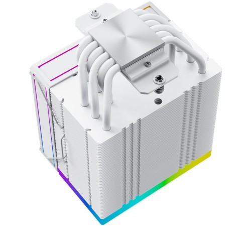 Устройство охлаждения(кулер) ID-Cooling Frozn A610 ARGB Wh Soc-AM5/AM4/1151/1200/2066/1700 4-pin Al+Cu 250W 940gr LED Ret