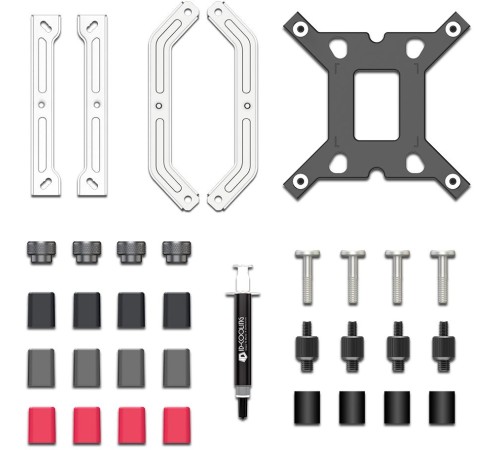 Устройство охлаждения(кулер) ID-Cooling Frozn A610 ARGB Wh Soc-AM5/AM4/1151/1200/2066/1700 4-pin Al+Cu 250W 940gr LED Ret