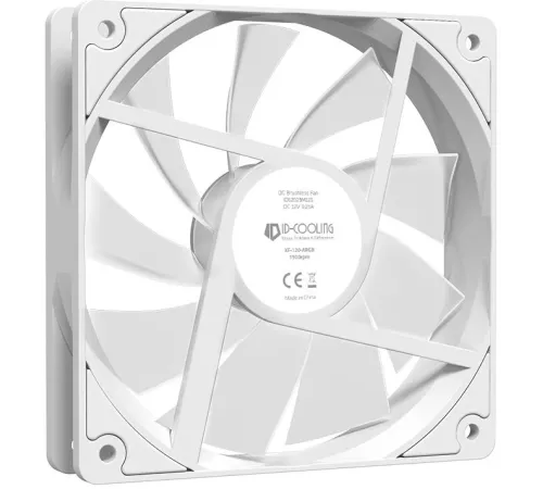 Вентилятор для корпуса ID-COOLING 120x120mm 4pin PWM white (XF-120-ARGB-W) Вентилятор для корпуса ID-COOLING 120x120mm 4pin PWM white (XF-120-ARGB-W)