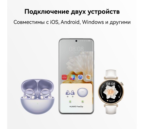 Наушники Huawei FreeClip T0017 Purple Наушники Huawei FreeClip T0017 Purple