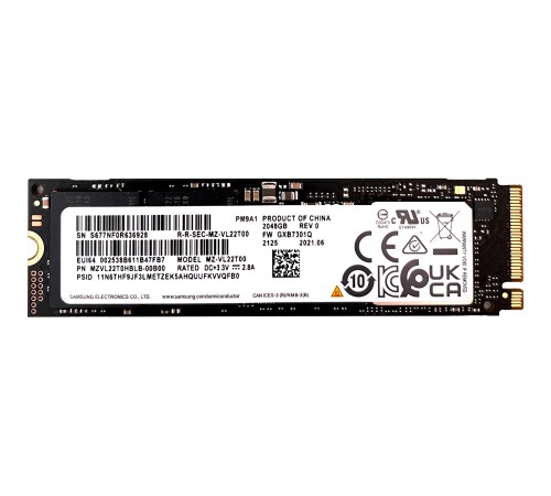 Твердотельный накопитель Samsung MZVL22T0HBLB-00B00 Твердотельный накопитель Samsung MZVL22T0HBLB-00B00